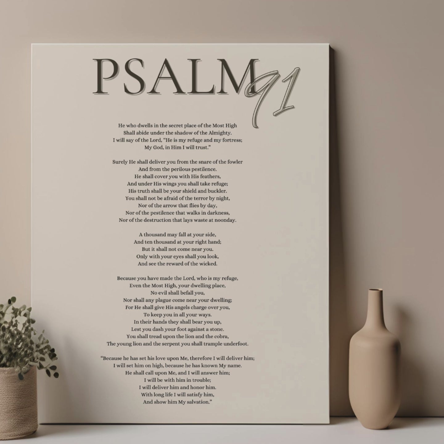 Psalm 91 Art Set